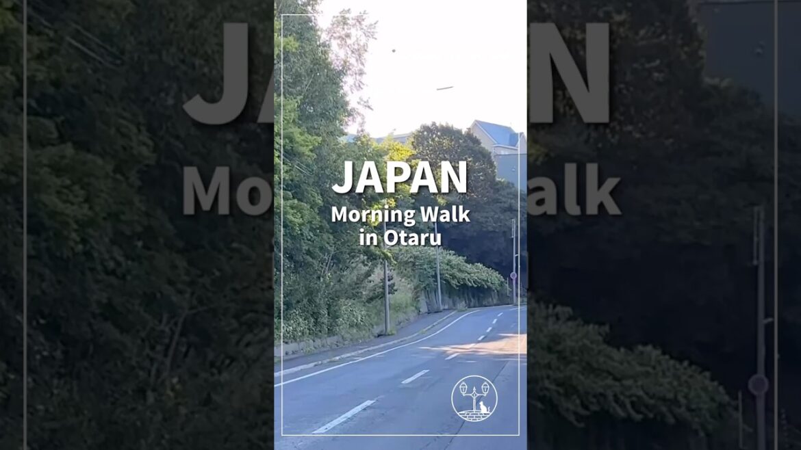 Japan Walking Tour in Otaru, Hokkaido | Shioya Kaido from Otamoi to Naebo Park | No Talking