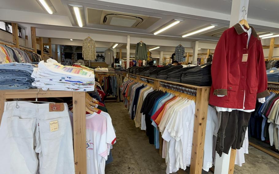 shirts on display