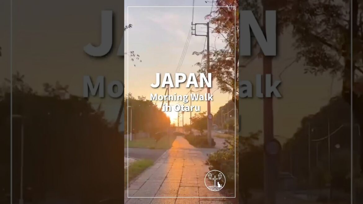 Japan Walking Tour in Otaru, Hokkaido | Walking Toward the Morning Sun
