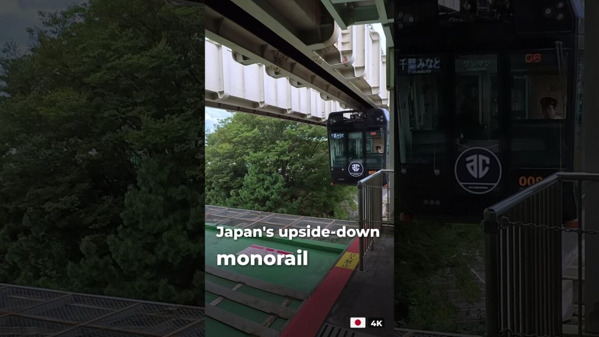 Japan's upside-down monorail 🇯🇵