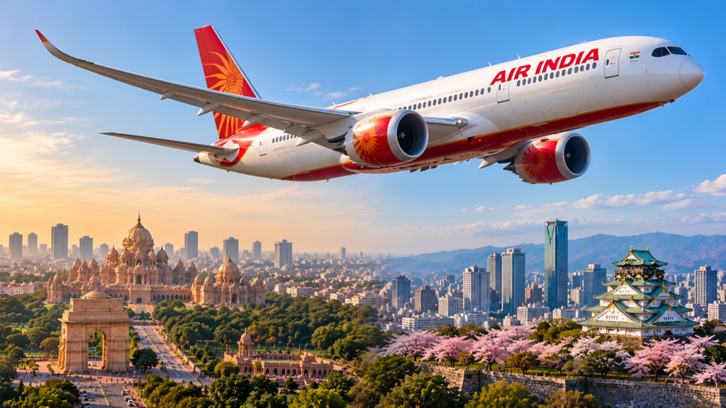 Air India to Start Direct Delhi–Osaka Flights in February 2027 Air India Delhi Osaka flights