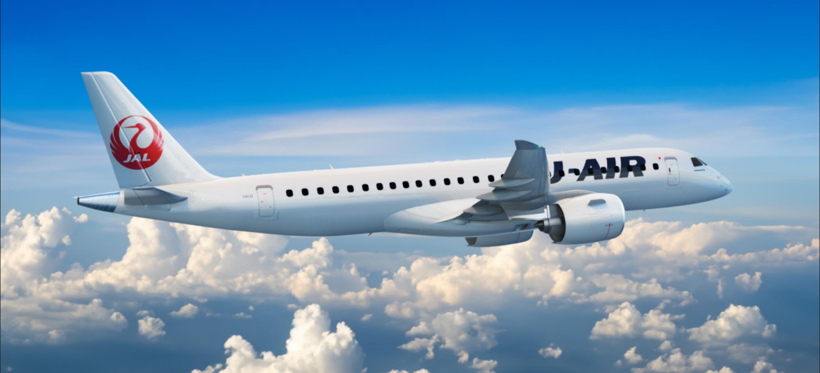 Japan Airlines orders 16 Embraer E190-E2s with 10 options Japan Airlines orders 16 Embraer E190-E2s JAL